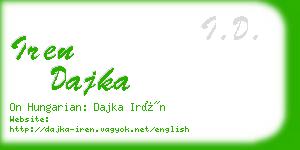 iren dajka business card